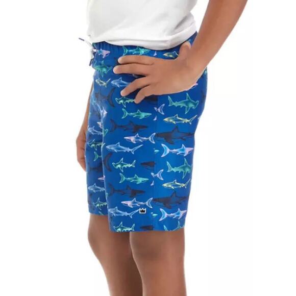 Crown & Ivy Boy's Swim Trunks Sharks Size Large (Size 12) New With Tags (Z-2) - Picture 2 of 10